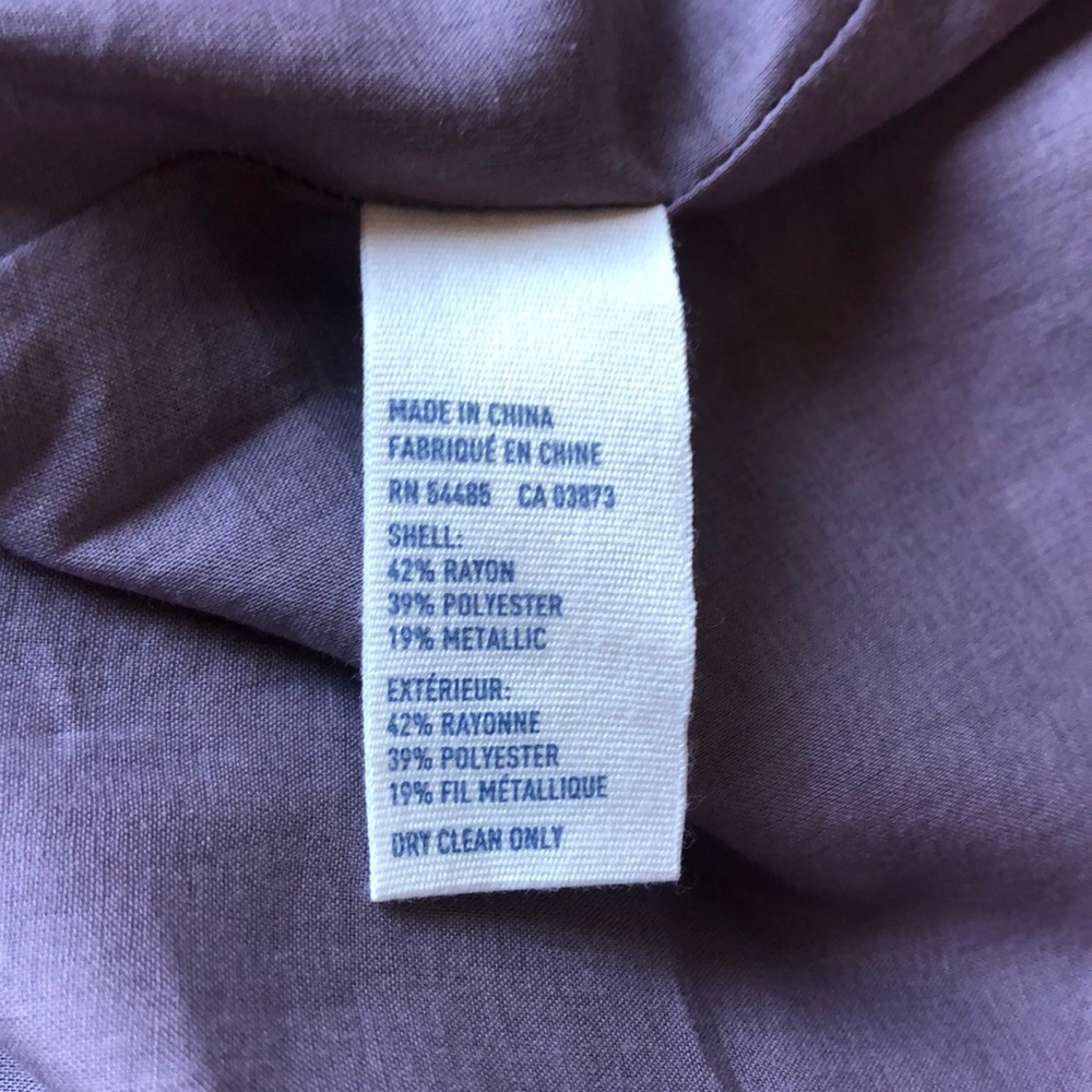 American Eagle Purple and Gold Strapless Dress - Picture 6 of 7